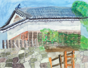 裏から見た 門 上田市立第三中学校 3年生 柳沢 圭さん