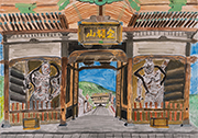 仁王門から見た善光寺　長野市立城東小学校(長野県)　五十嵐史弥さん