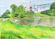 裾花川の景色 長野市立山王小学校(長野県) 宮下希美さん